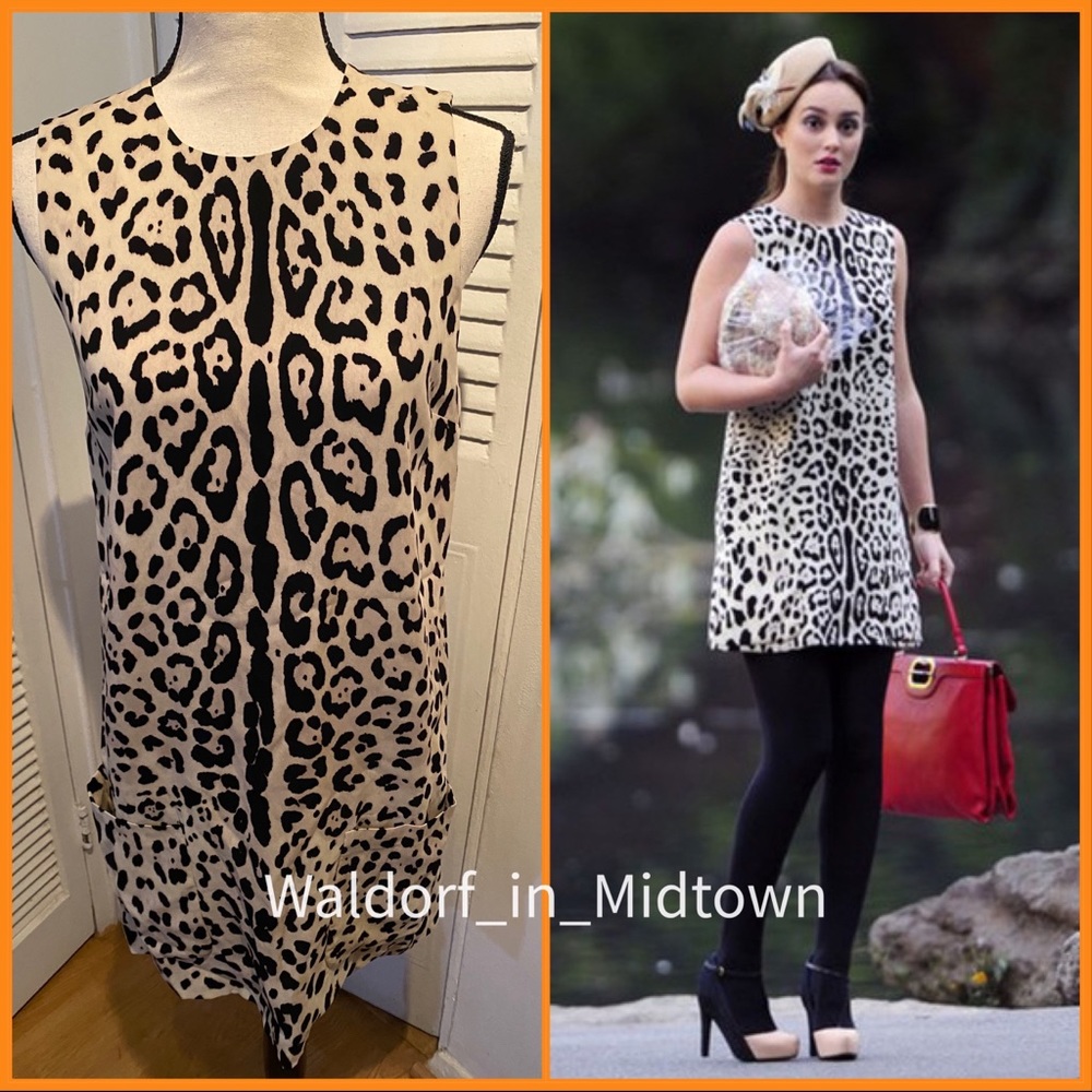 ASO BLAIR WALDORF Dolce Gabbana silk dress - US4/IT40